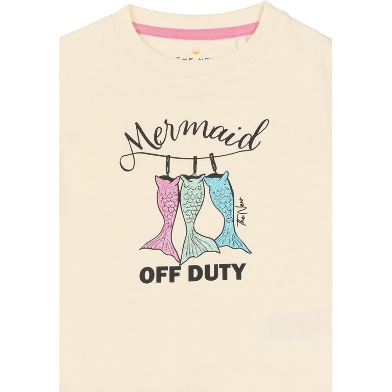 The New The New shirt meisje Tiara Tee Gardenia (crèmewit)