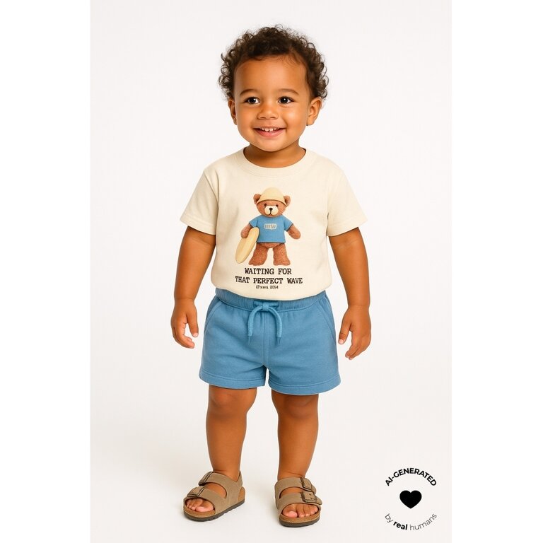 The New The New shirt jongen Ted Tee Gardenia (crèmewit)
