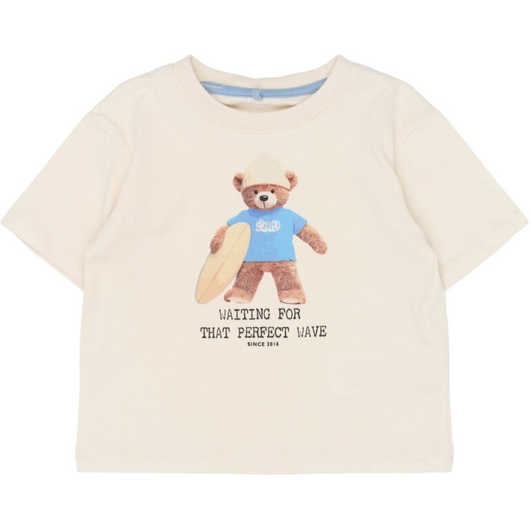 The New The New shirt jongen Ted Tee Gardenia (crèmewit)