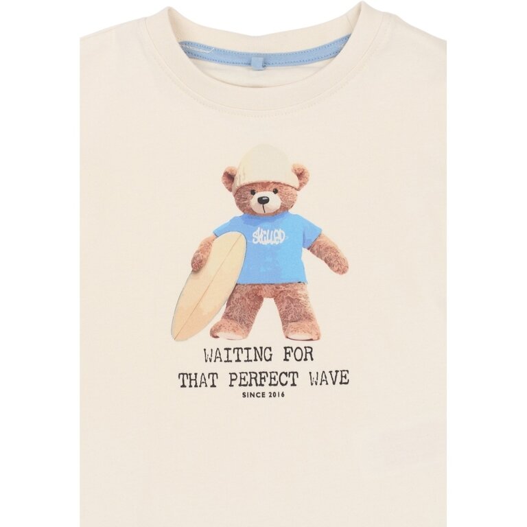 The New The New shirt jongen Ted Tee Gardenia (crèmewit)
