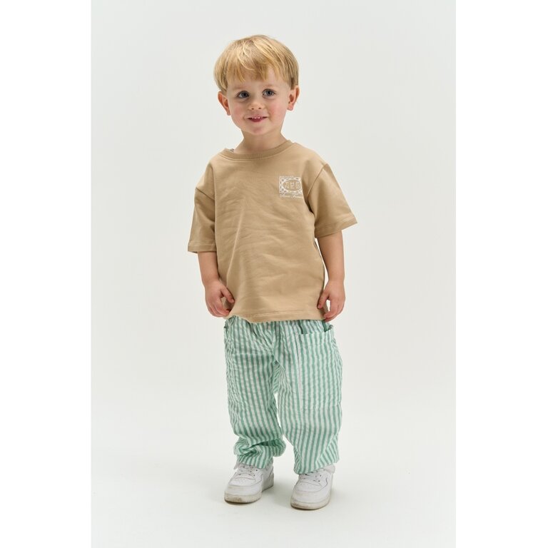The New The New shirt jongen Titan Tee Humus (bruin)