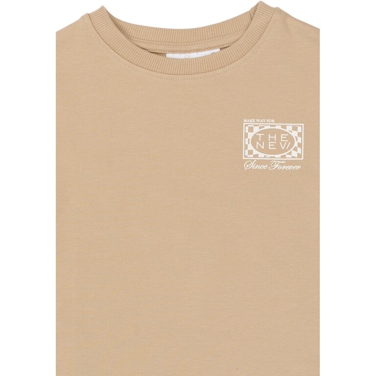 The New The New shirt jongen Titan Tee Humus (bruin)