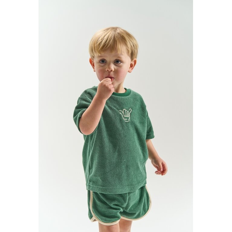 The New The New shirt jongen Terry Tee Posy Green (groen)