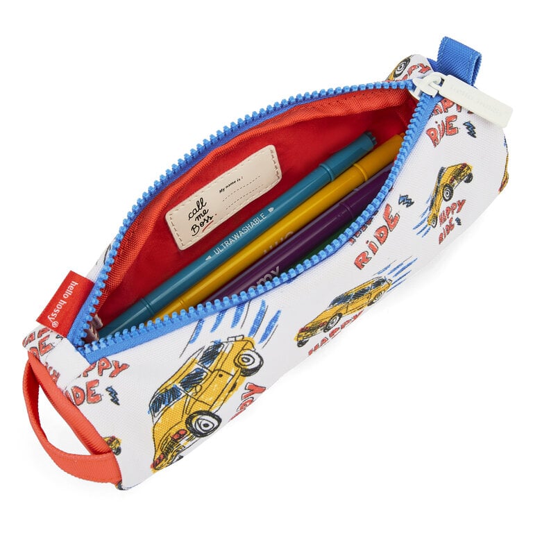 Hello Hossy  Hello Hossy etui kind Happy Ride (voertuigenprint)