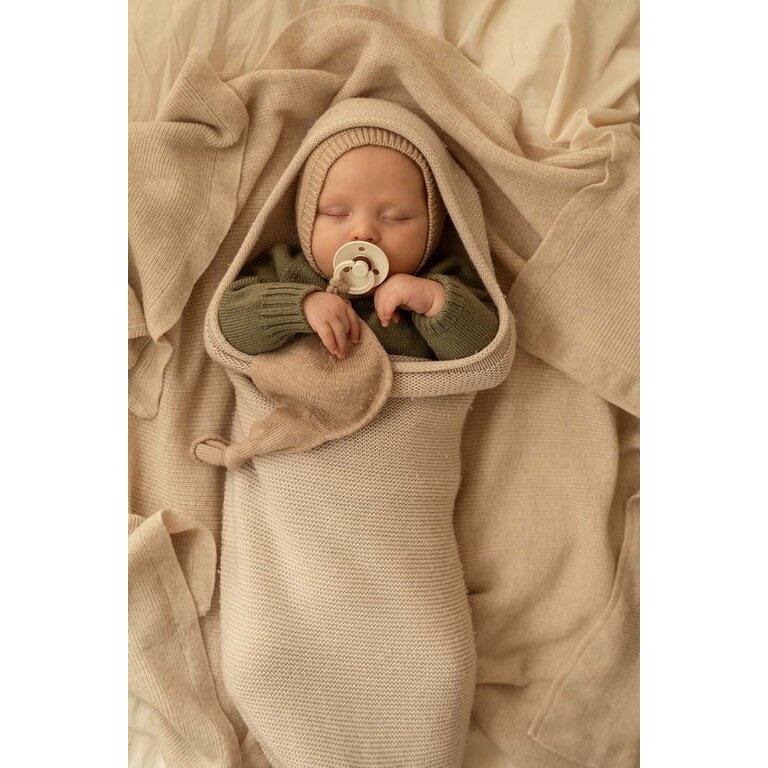 Hvid Hvid speendoekje baby Titi Comforter Sand zandkleur