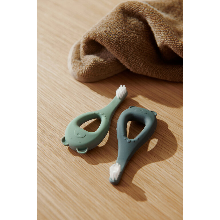 LIEWOOD LIEWOOD tandenborstels baby Janelle set van 2 (Peppermint, mint)