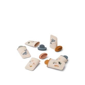 LIEWOOD Malik Printed Mini Ice Pops 6-Pack | Sea Creature / Sandy