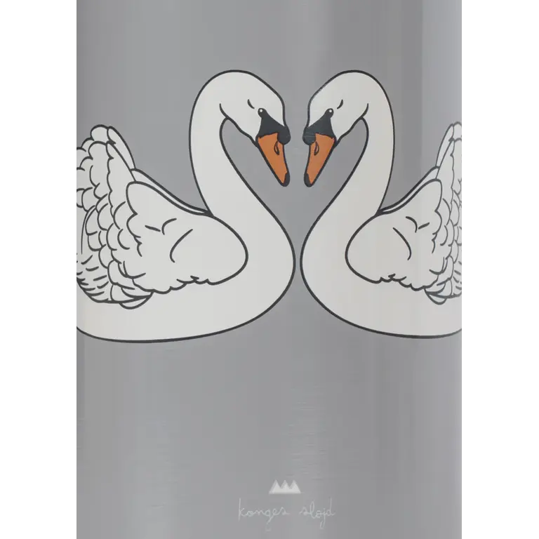Konges Sløjd KONGES SLØJD thermosfles kind Swan Blue blauwe drinkfles zwaan