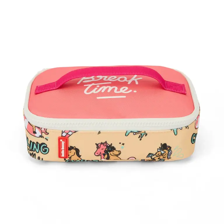 Hello Hossy  HELLO HOSSY isotherm lunchzakje kind Unicorn roze geïsoleerd lunchtasje