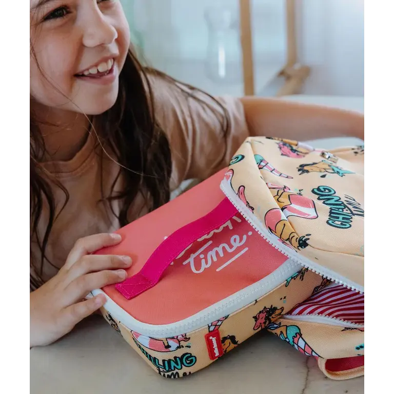 Hello Hossy  HELLO HOSSY isotherm lunchzakje kind Unicorn roze geïsoleerd lunchtasje