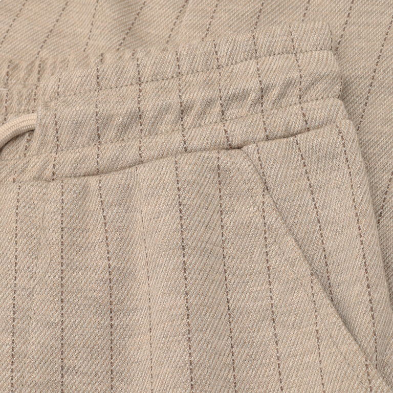 Daily7 Daily7 gestreepte broek kind Stripe Pants Boy Ginger Roots (gemberbruin)