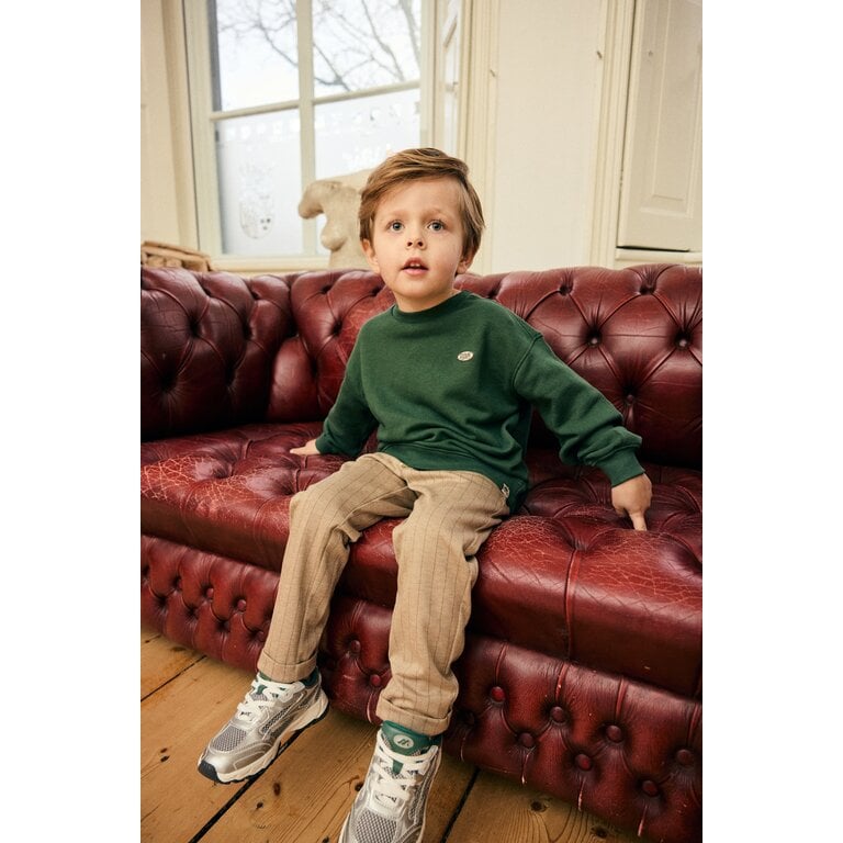 Daily7 Daily7 gestreepte broek kind Stripe Pants Boy Ginger Roots (gemberbruin)