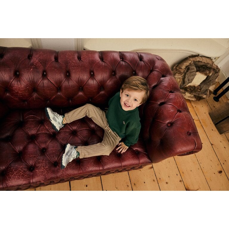 Daily7 Daily7 gestreepte broek kind Stripe Pants Boy Ginger Roots (gemberbruin)