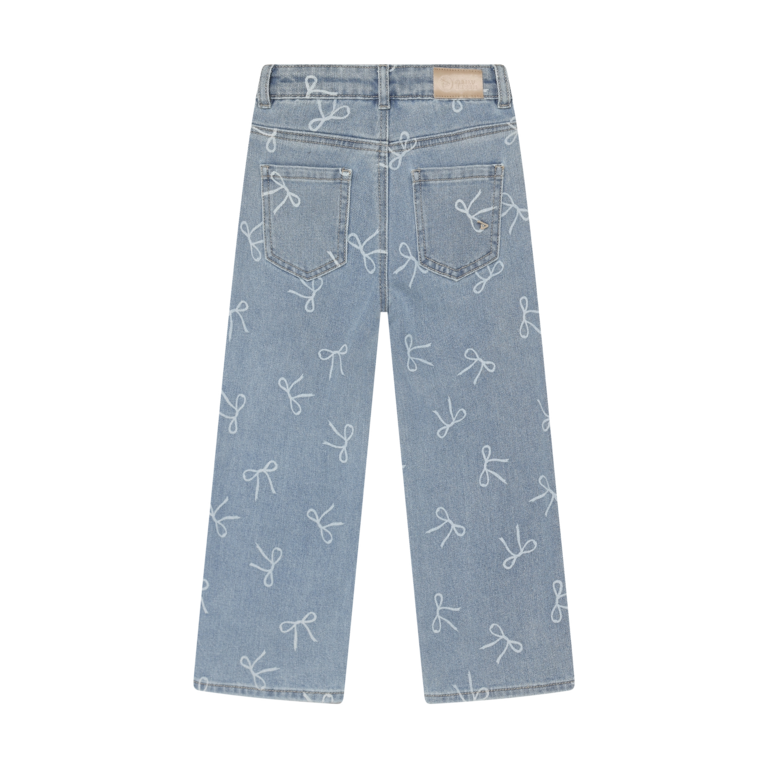 Daily7 Daily7 jeans spijkerbroek meisje Denim Wide Fit Bow (wijde pasvorm)