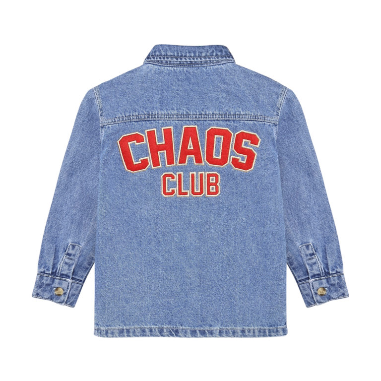 Daily7 Daily7 denim overhemd jongen longsleeve Medium Denim (middelblauw denim)