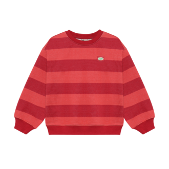 Daily7 Oversized Sweater Big Stripe | Rythmic Red