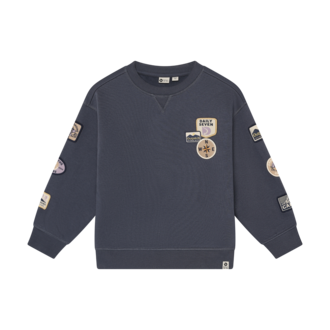 Daily7 Oversized Sweater Badges | Odyssey Grey