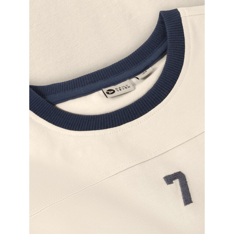 Daily7 Daily7 T-shirt jongen Contrast Sandshells (zand)