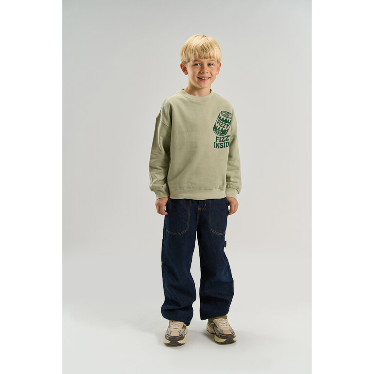 The New THE NEW sweater jongen Valentino Mineral Gray