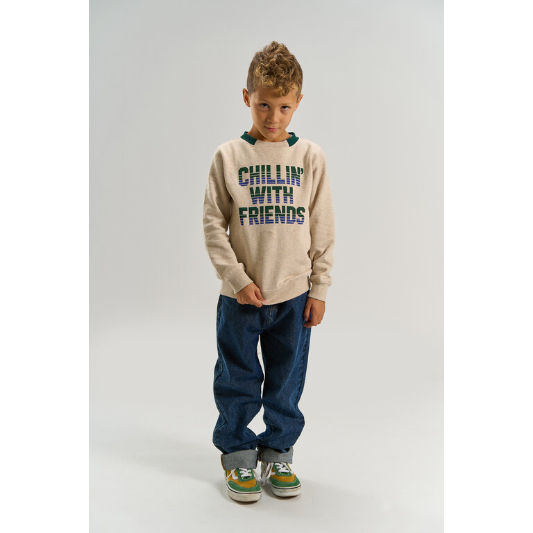 The New THE NEW sweater jongen Ville Oatmeal Melange (beige melange)