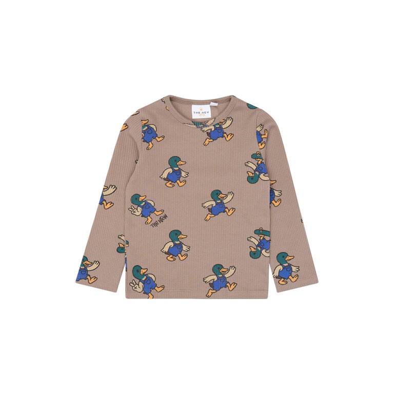 The New THE NEW sweater jongen Valdemar Taupe Gray (taupegrijs)