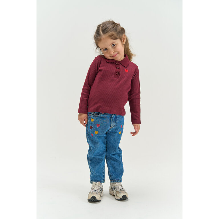 The New THE NEW sweater meisje Vernina Burgundy (bordeaux)