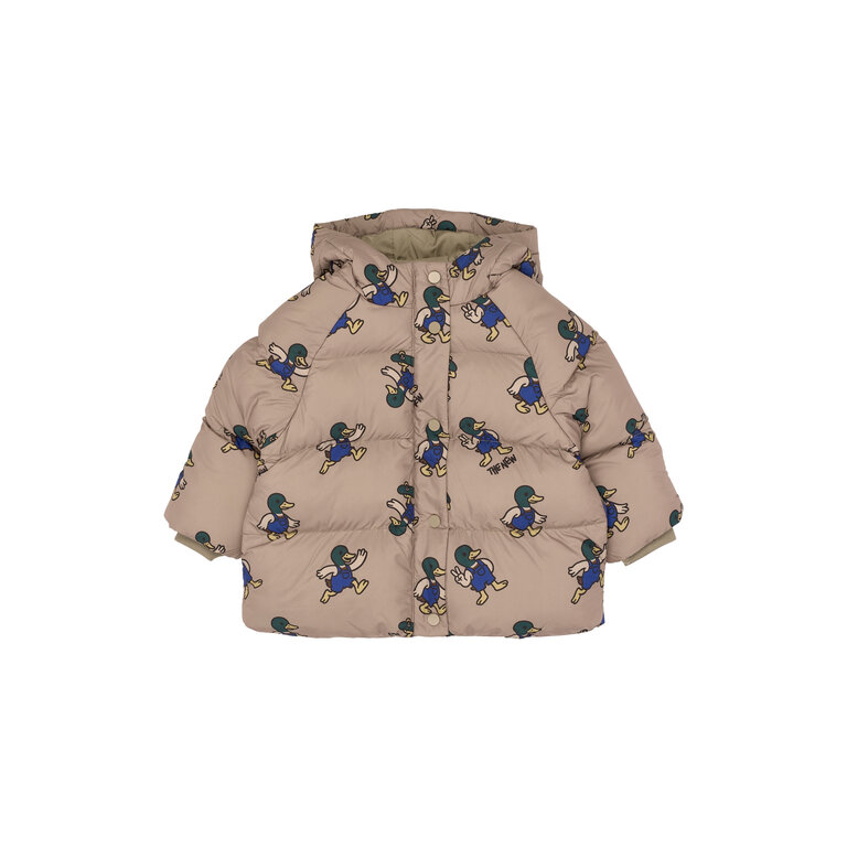 The New THE NEW puffer jas Uwe Taupe Gray (taupegrijs)