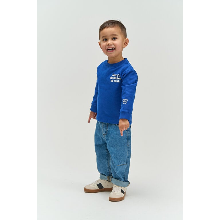 The New THE NEW trui jongen Vernon Sweatshirt Mazarine Blue (diepblauw)