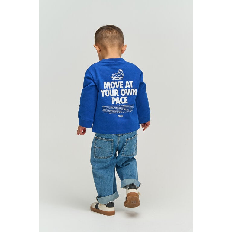 The New THE NEW trui jongen Vernon Sweatshirt Mazarine Blue (diepblauw)