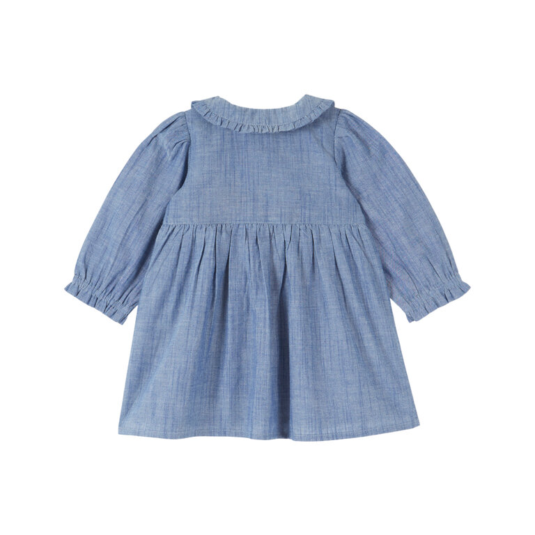 Emile et Ida EMILE ET IDA jurk meisje Smockée Chambray Chambray (lichtblauw)