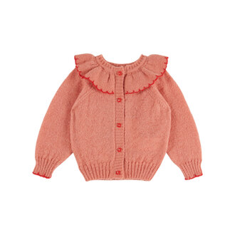 Emile et Ida CARDIGAN JACQUARD PLACE | BLUSH