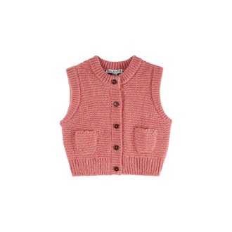Emile et Ida GILET SANS MANCHES DOUDOU | BLUSH