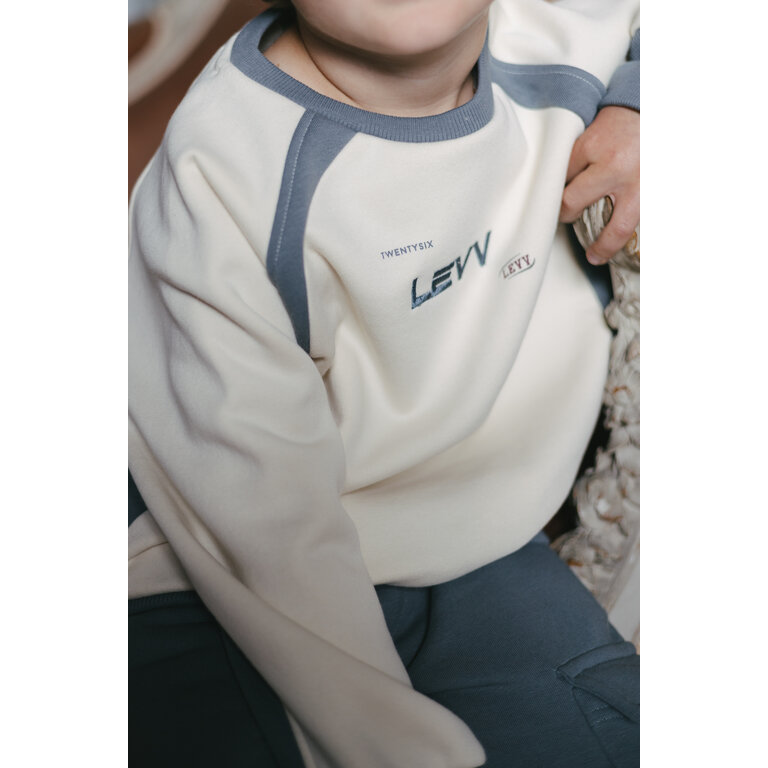 Levv LEVV sweater jongen Deacon Cotton Cream (crème)