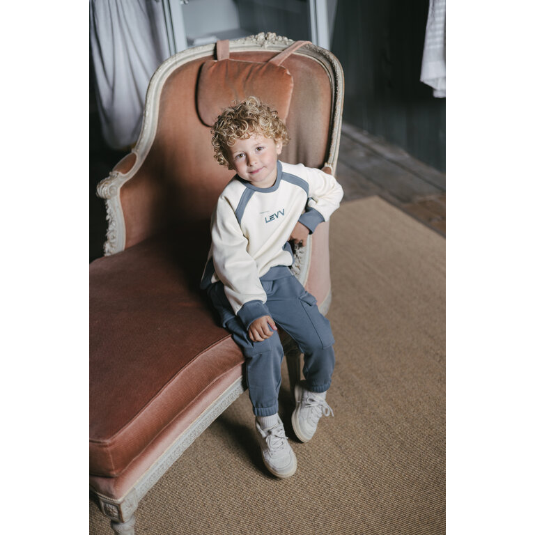 Levv LEVV sweater jongen Deacon Cotton Cream (crème)