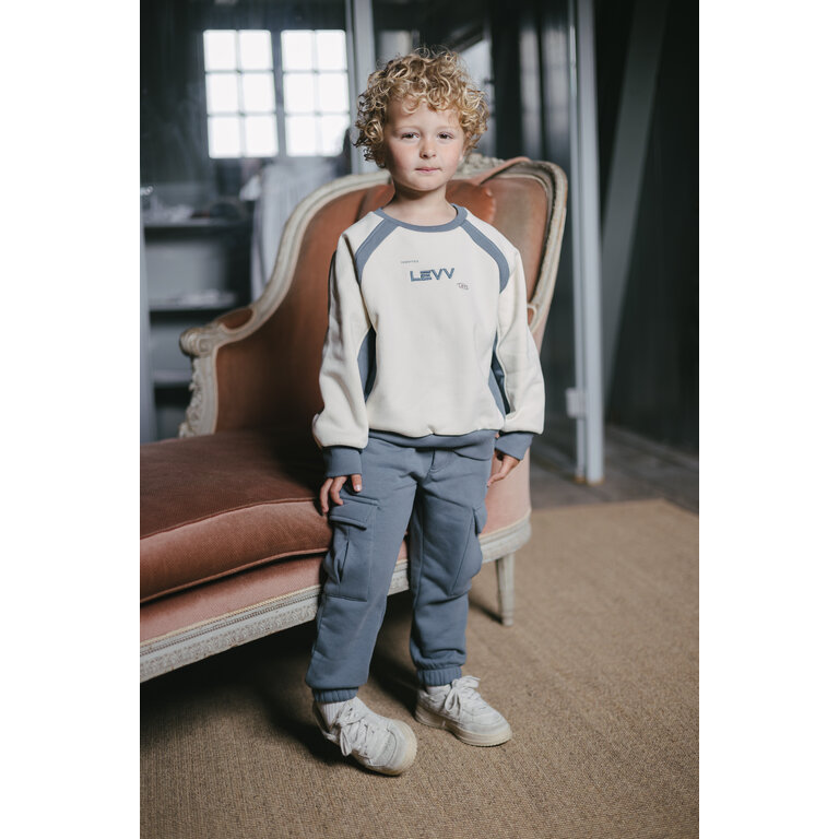 Levv LEVV broek jongen Dwayne Mid Blue (middelblauw)