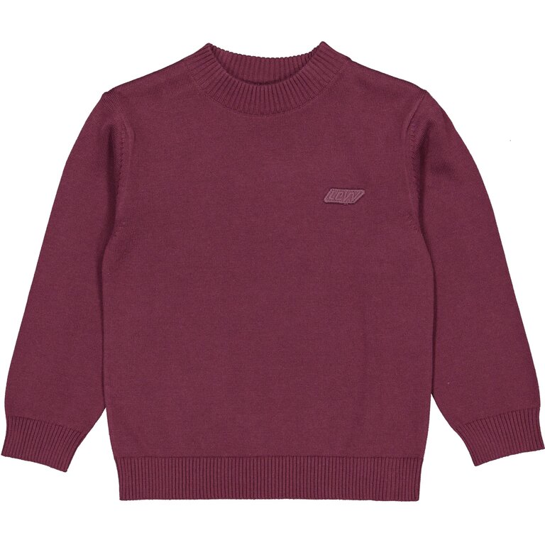 Levv LEVV sweater jongen Devon Dark Red (donkerrood)
