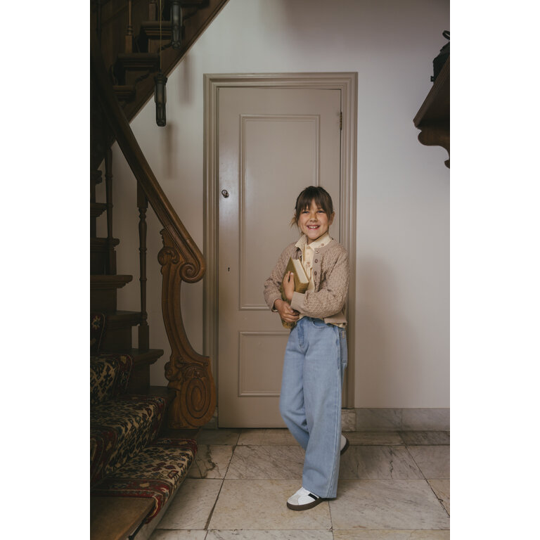 Levv LEVV sweater/vest meisje Dilan Light Taupe (lichttaupe)