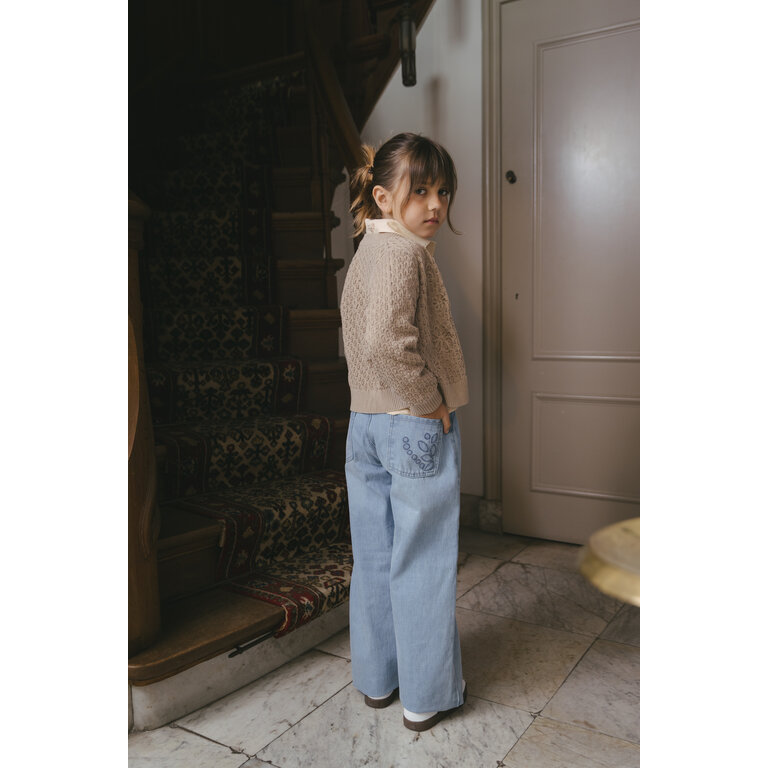 Levv LEVV sweater/vest meisje Dilan Light Taupe (lichttaupe)