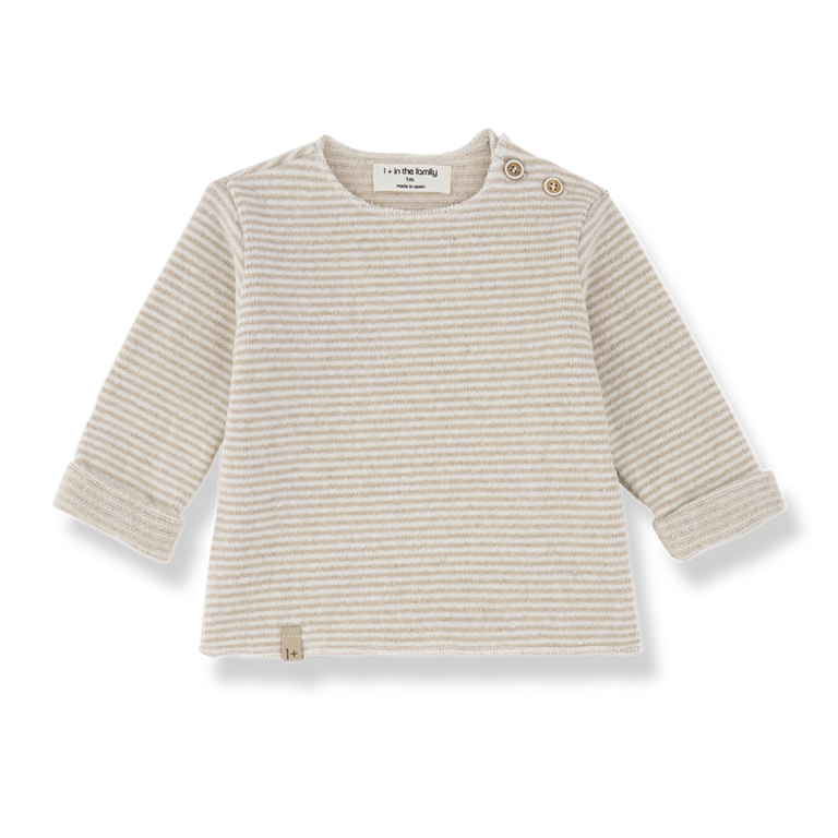 1+ in the family 1+ IN THE FAMILY T-shirt baby Aubin Beige