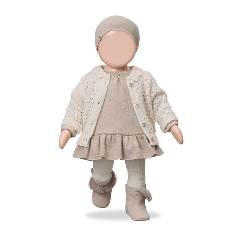 1+ in the family 1+ IN THE FAMILY jurk baby Giverny Beige