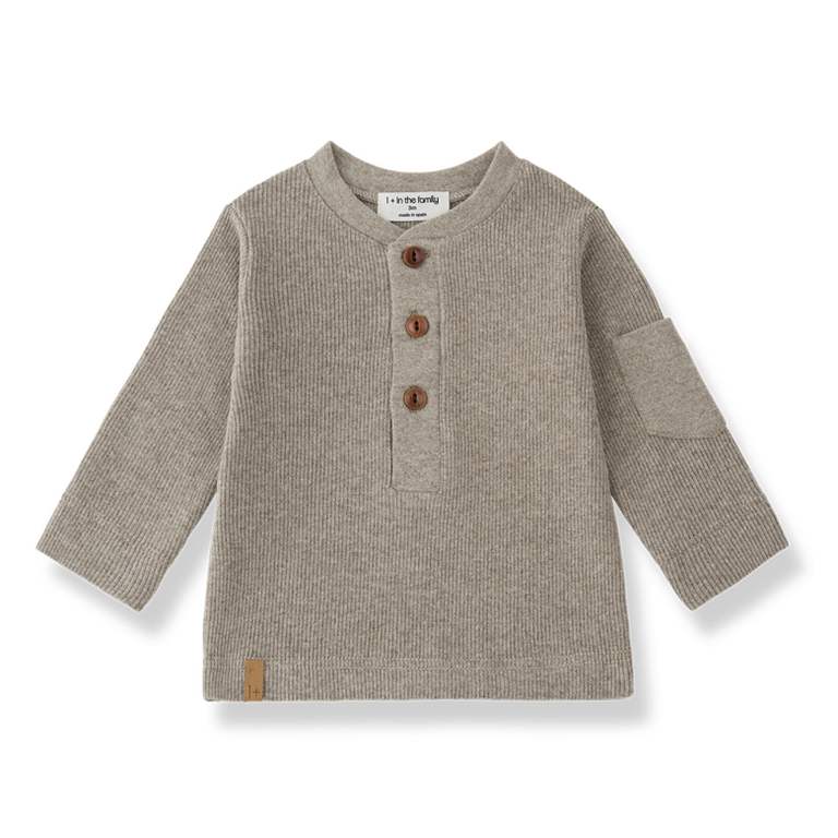 1+ in the family 1+ IN THE FAMILY T-shirt Cuneo Beige