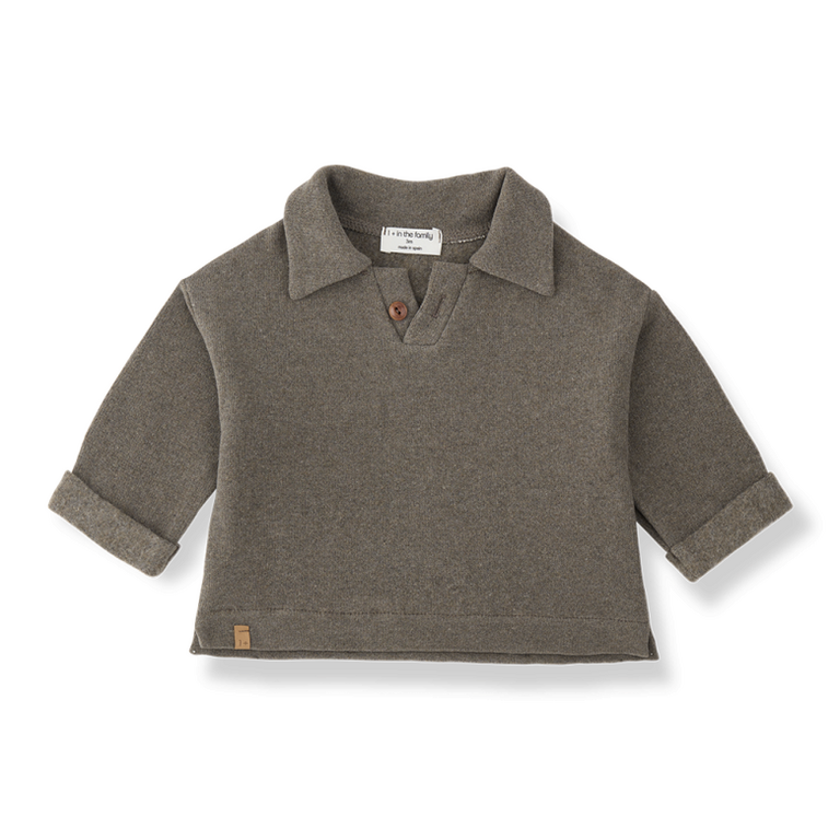 1+ in the family 1+ IN THE FAMILY sweater Monterosso Dark Taupe (donkertaupe)