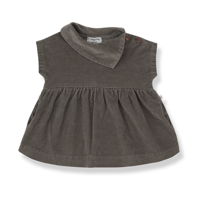 1+ in the family 1+ IN THE FAMILY jurk baby Aosta Dark Taupe (donkertaupe)
