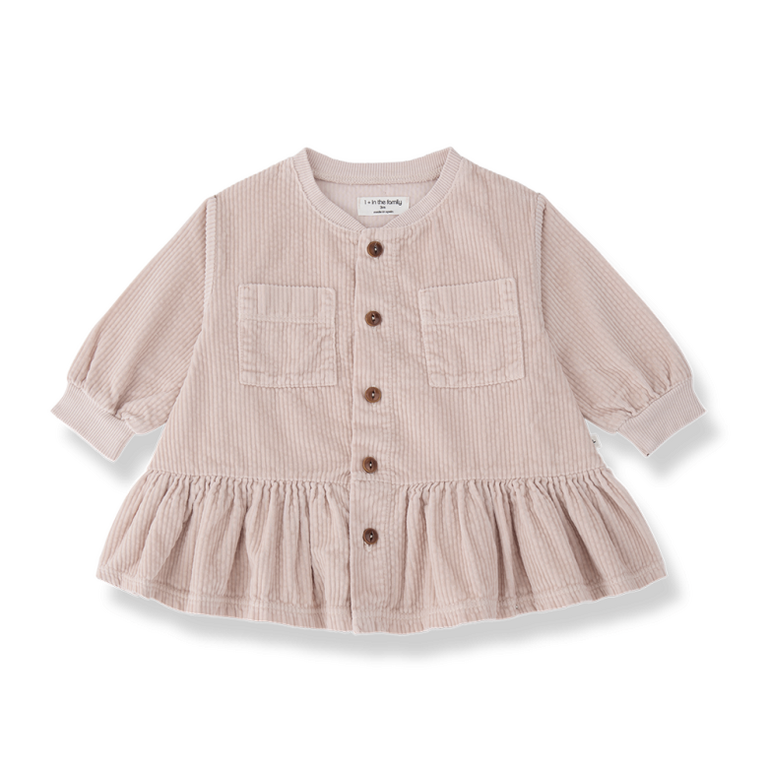 1+ in the family 1+ IN THE FAMILY jurk baby Regina Nude (lichtroze)