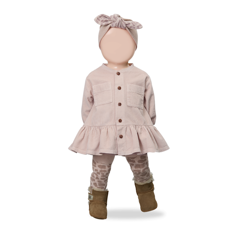 1+ in the family 1+ IN THE FAMILY jurk baby Regina Nude (lichtroze)