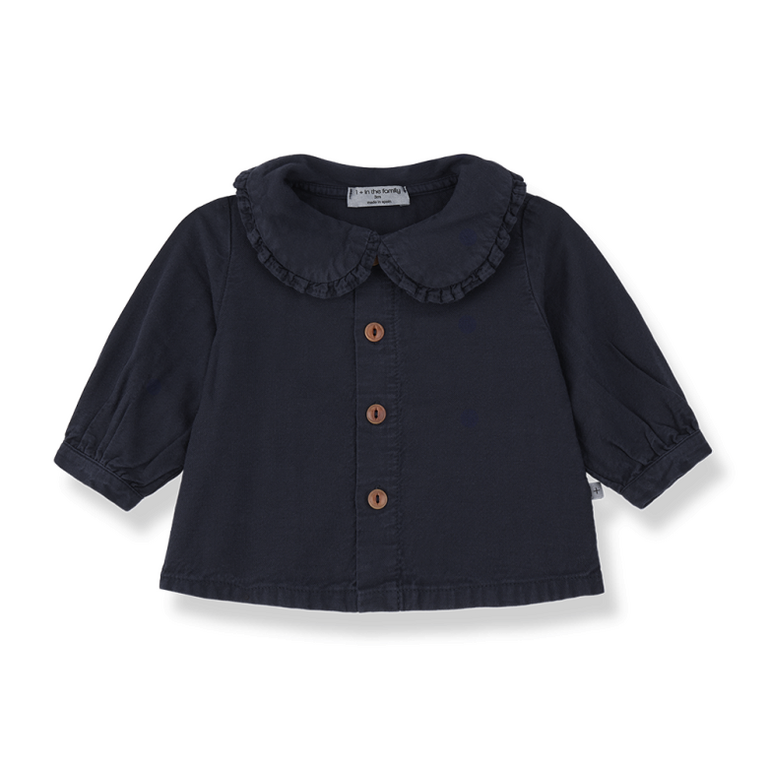 1+ in the family 1+ IN THE FAMILY blouse baby Sarzana Blue (blauw)