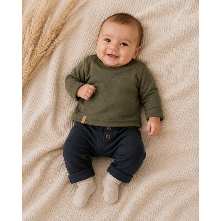 1+ in the family 1+ IN THE FAMILY broek Portofino Blue (blauw)