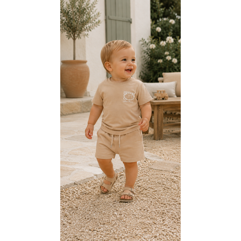 The New The New korte broek jongen Titan Shorts Humus (bruin)
