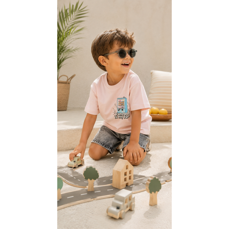 The New The New shirt kind Snack Tee Silver Pink (roze)