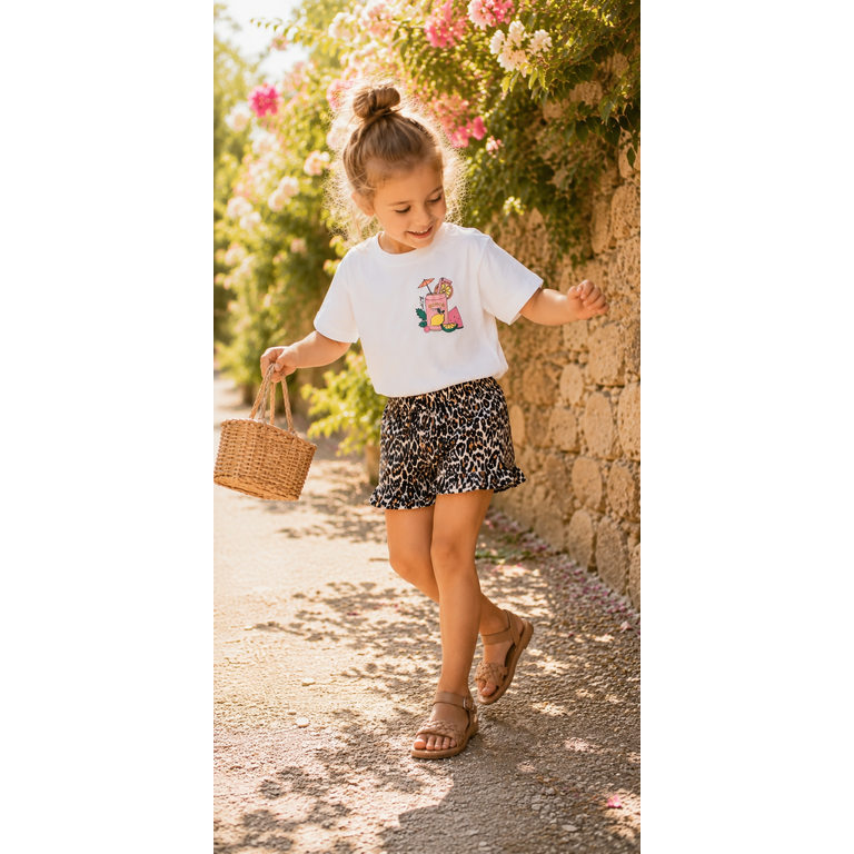The New The New shirt meisje Tarla Tee Bright White (wit)
